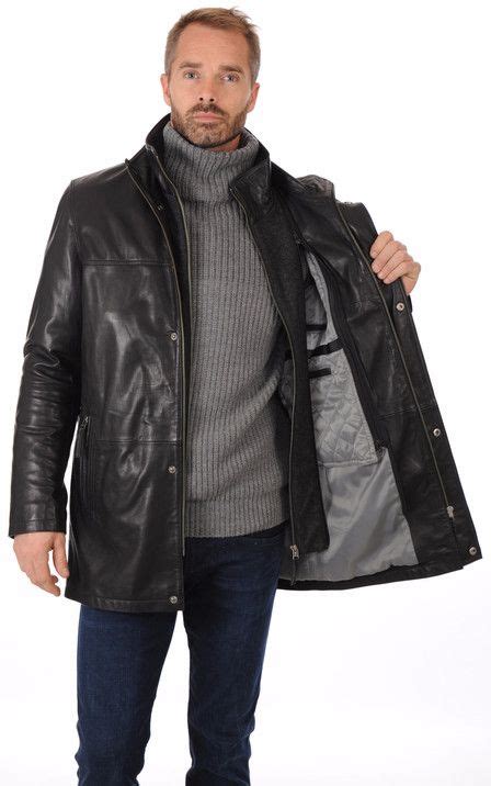 hermes veste cuir homme|Vestes, Manteaux et Costumes pour Homme .